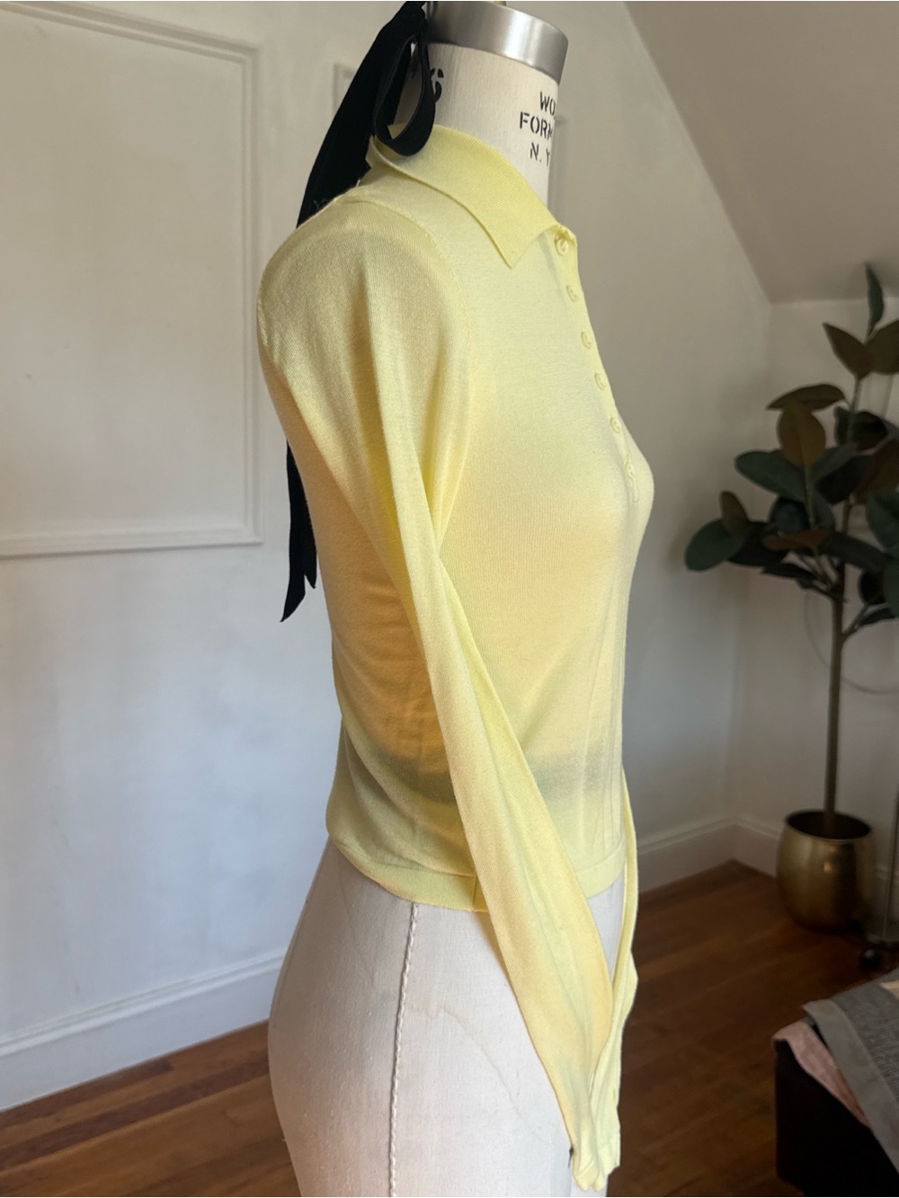 Lioness Girls Yellow long-Sleeve Polo Top - Picture 4 of 7